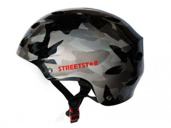 Streetstar Helm "XS", Grau/Schwarz
