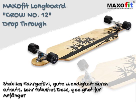 MAXOfit Longboard "Crow No.12" 102 cm